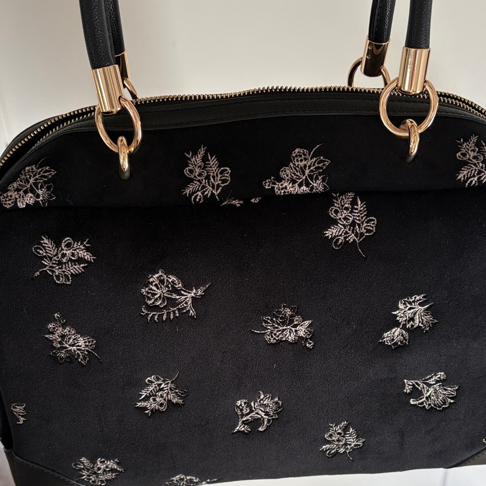 Fable England Black Floral Satchel - Picture 4 of 5